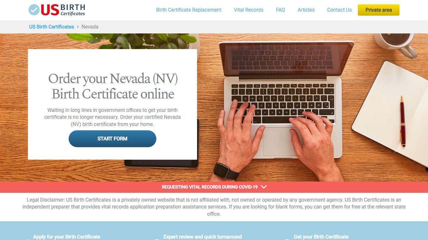 Nevada (NV) Birth Certificate Online - US Birth Certificates